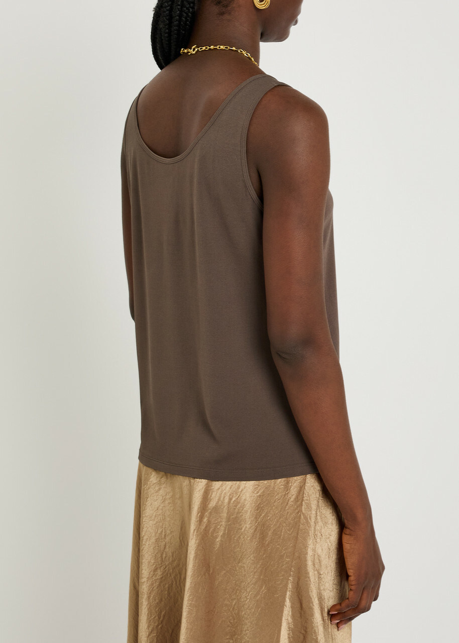 Eileen Fisher Silk Tank Brown