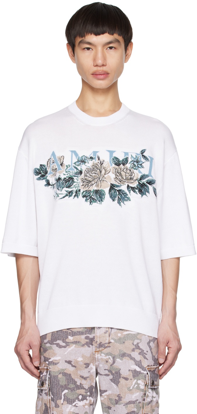 AMIRI White Floral T-Shirt Amiri