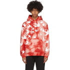 McQ Alexander McQueen Pink and Red Tie-Dye Swallows Hoodie