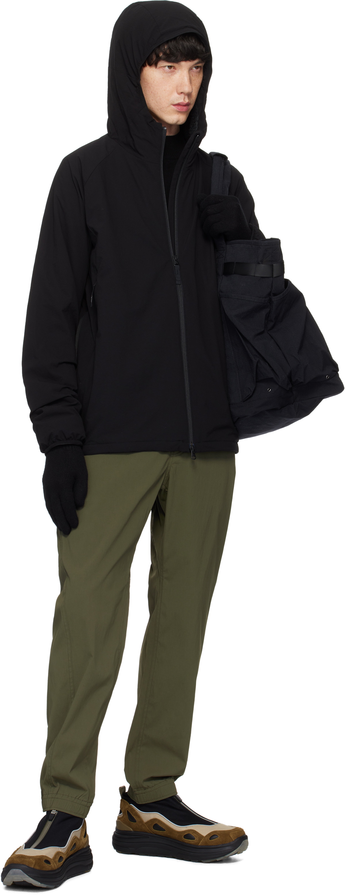 Snow Peak Black Lightweight Taslan Ripstop Tote