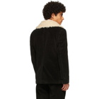 Dolce and Gabbana Black Corduroy Blazer Jacket