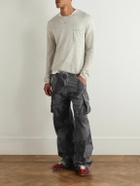 424 - Straight-Leg Camouflage-Print Cotton-Ripstop Trousers - Black
