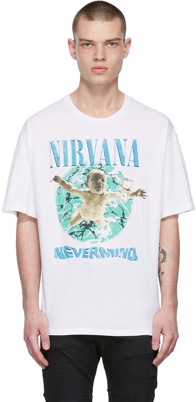 Photo: R13 White Nevermind Album Cover T-Shirt
