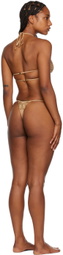 Blumarine SSENSE Exclusive Tan Bikini