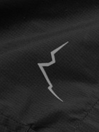 CAYL - Straight-Leg Logo-Print Ripstop and Mesh Shorts - Black
