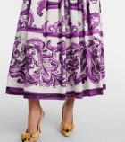 Dolce&Gabbana Majolica cotton corset maxi dress