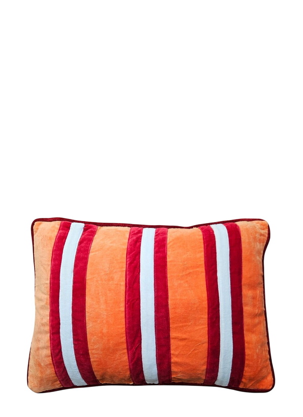 Photo: Les-Ottomans Striped Velvet Cushion