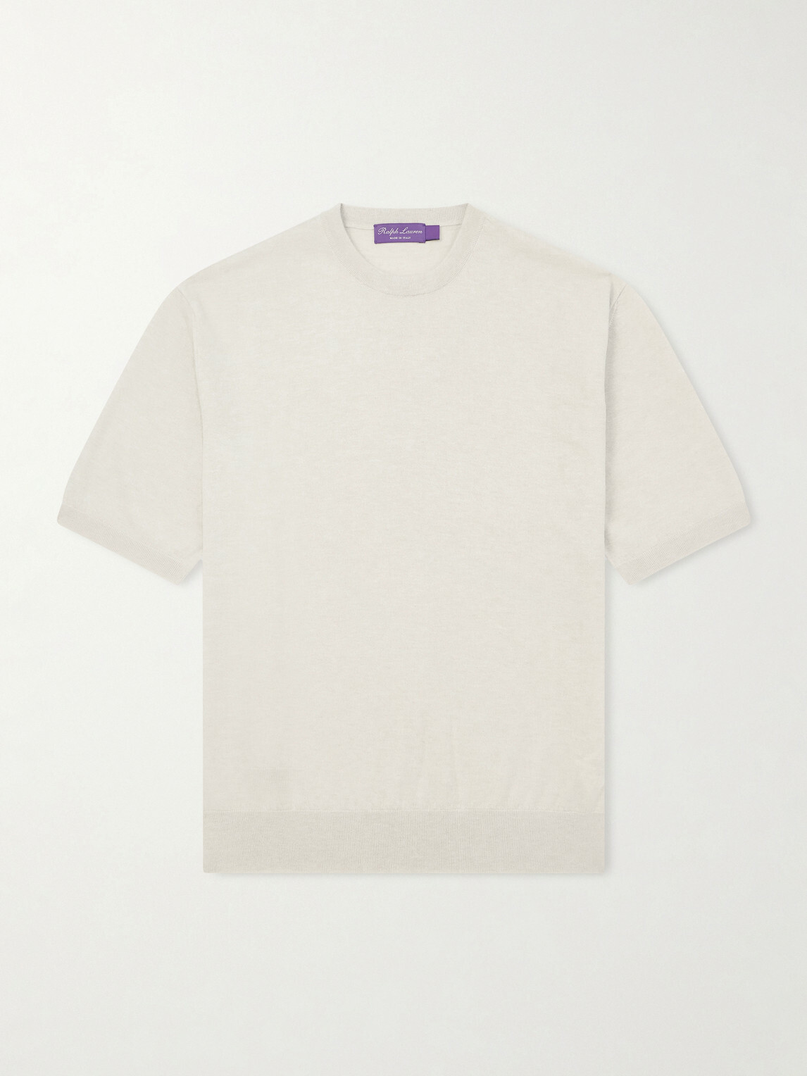 Ralph Lauren Purple label - Cashmere-blend T-shirt - Neutrals