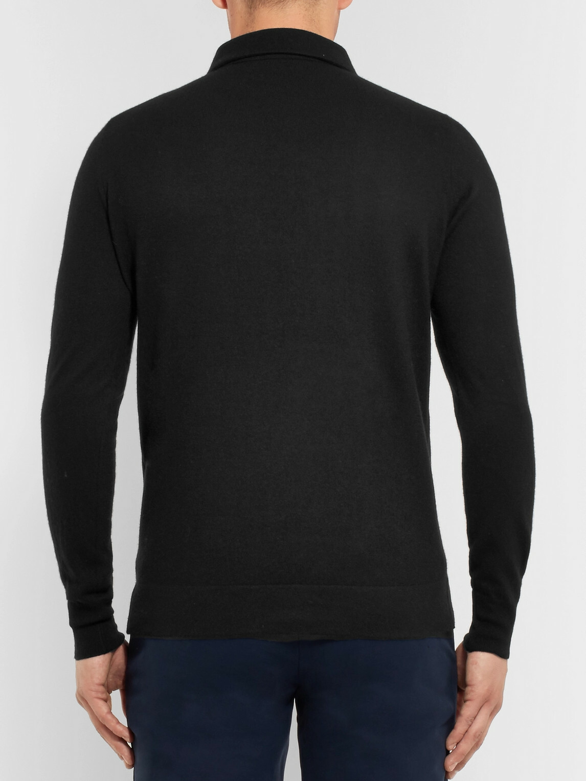 Loro Piana - Baby Cashmere Polo Shirt - Black