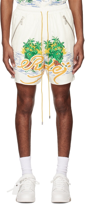 Photo: Rhude White Palms Shorts