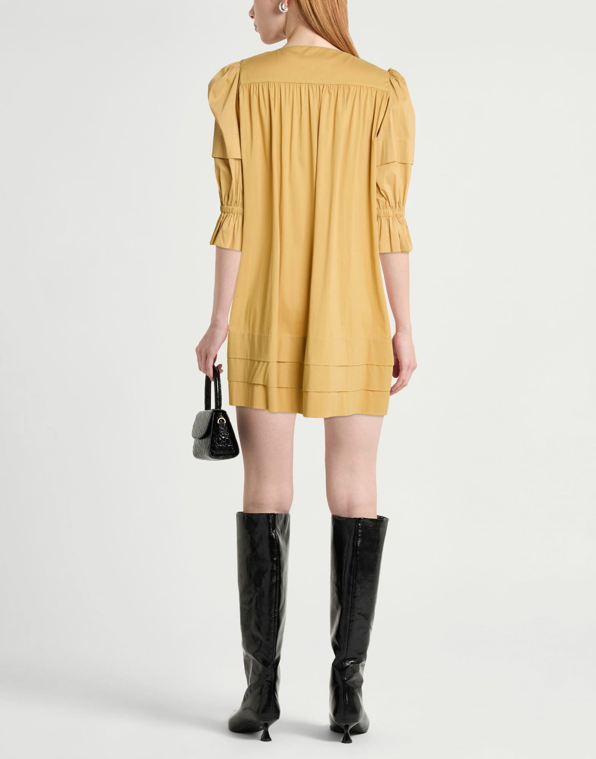 Jijil Womens Mini dress Mustard