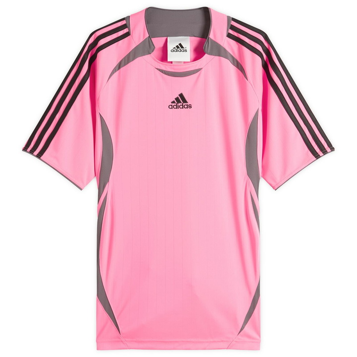 Photo: Adidas Men's Teamgeist T-Shirt in Lucid Pink/Black