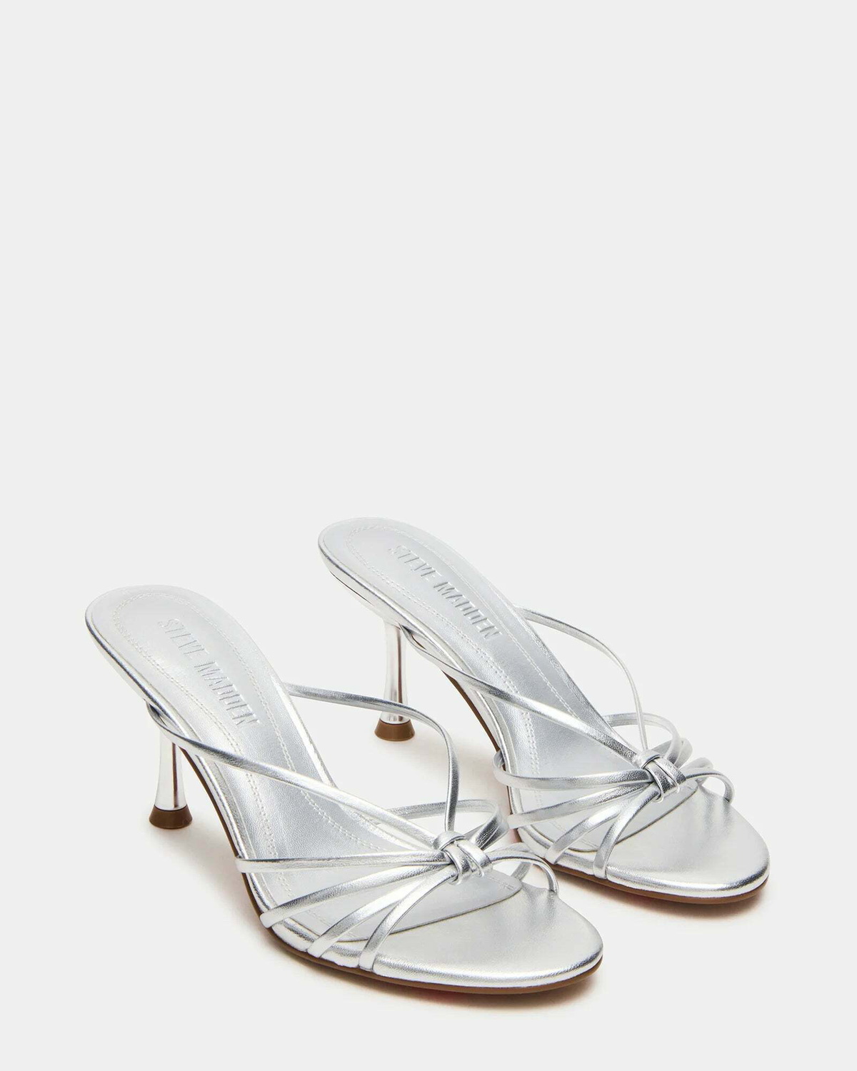 Steve Madden Edna Heels in Silver