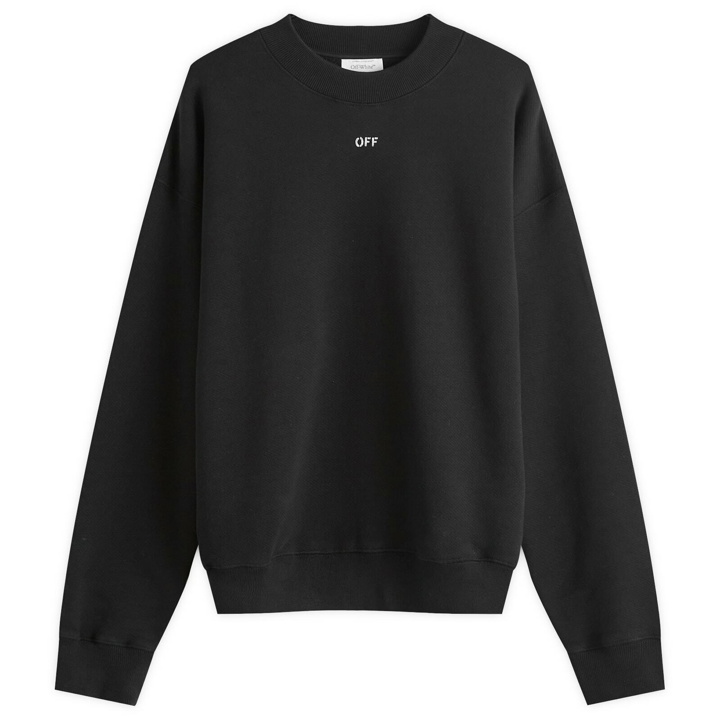 Photo: Off-White Men's Stamp Crew Sweatshirt in Black