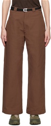 ROA Brown Classic Chino Trousers