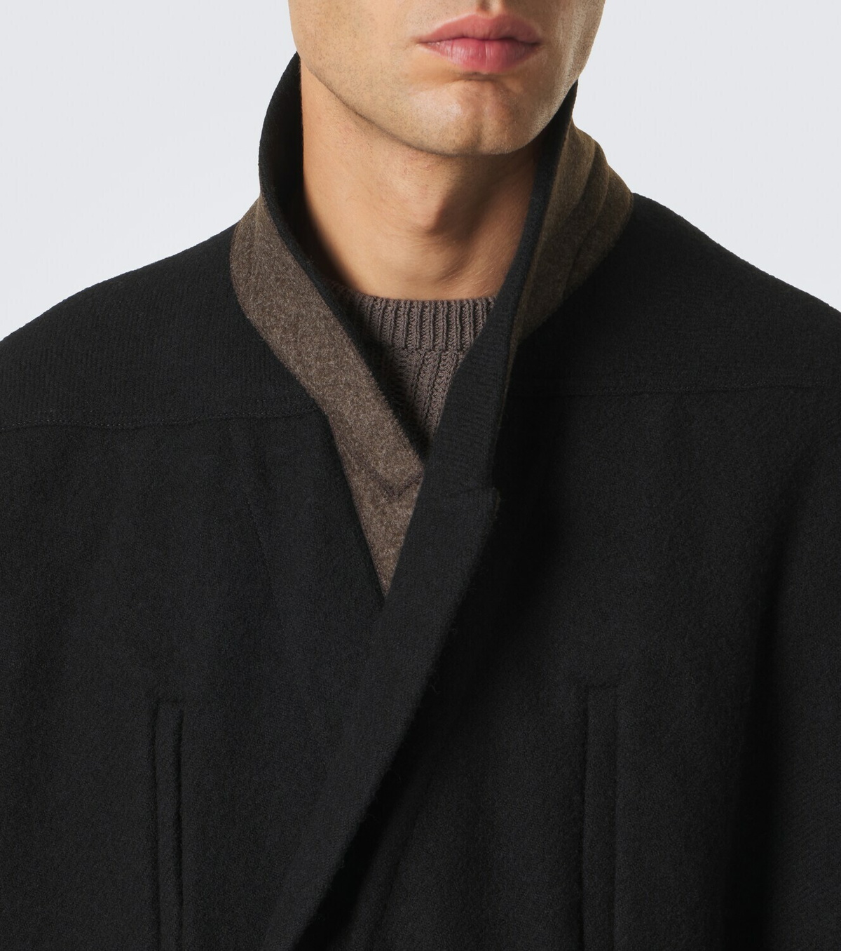 Rick Owens Poiret virgin wool coat