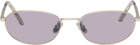 RETROSUPERFUTURE Silver Uovo Sunglasses