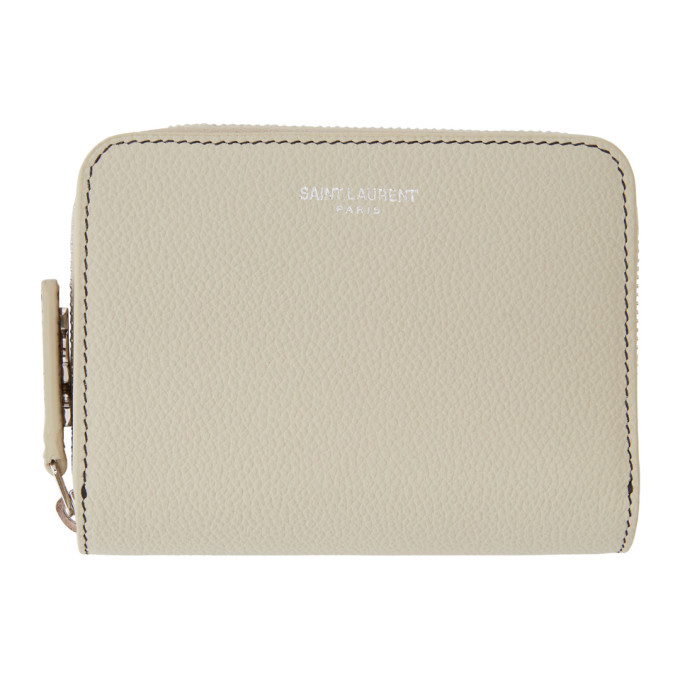 Compact Wallet Ysl Small Zip Around Wallet Saint Laurent Black