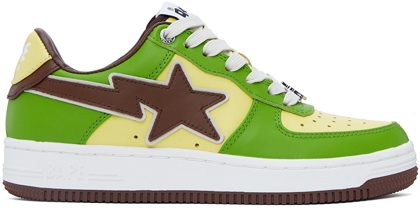 BAPE SSENSE Exclusive Green Sta Sneakers A Bathing Ape