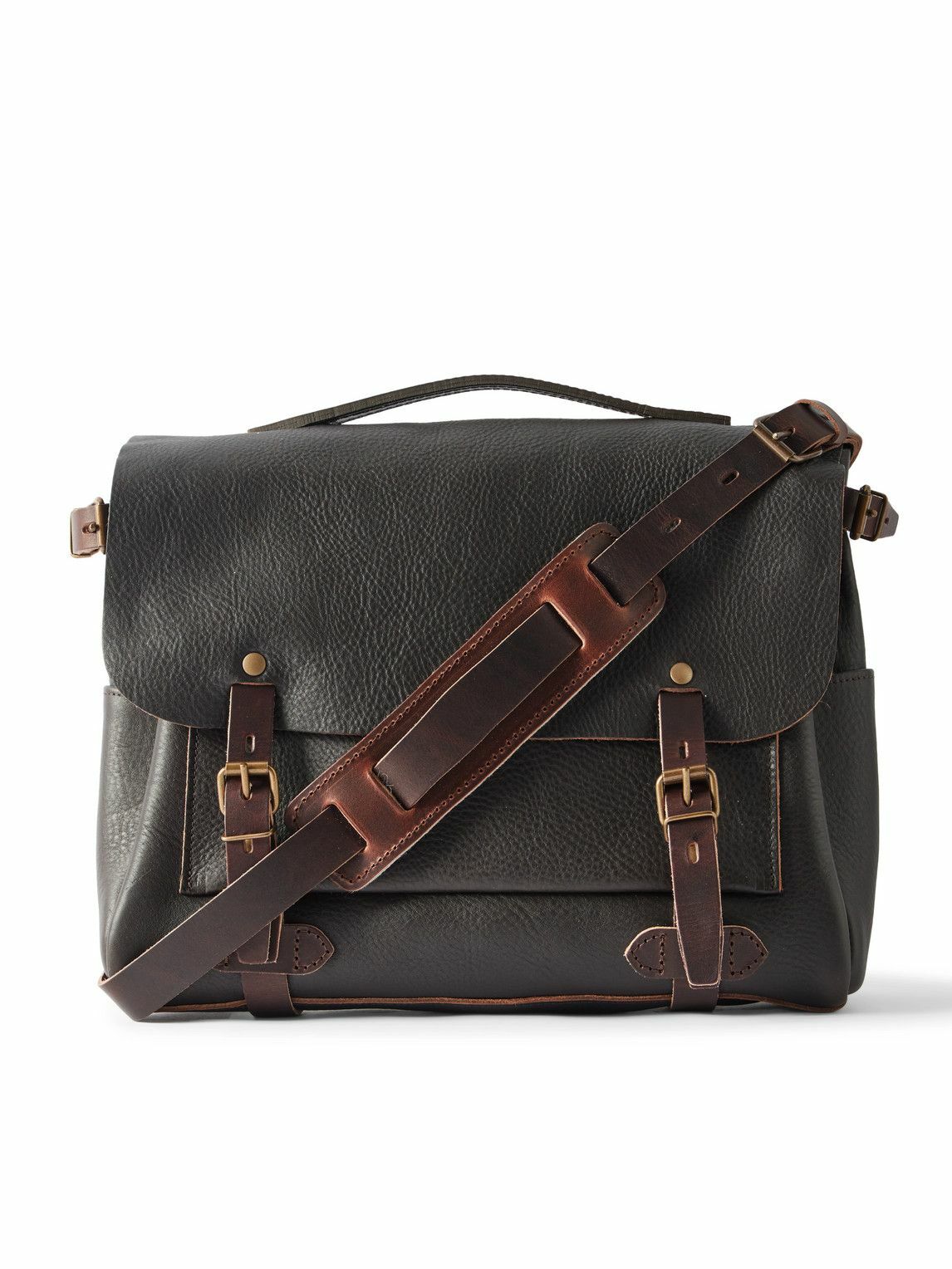 Bleu de Chauffe - Charles Full-Grain Nubuck Messenger Bag Bleu de