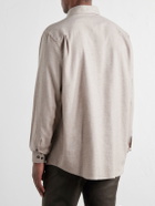 Purdey - Cotton-Herringbone Shirt - Brown