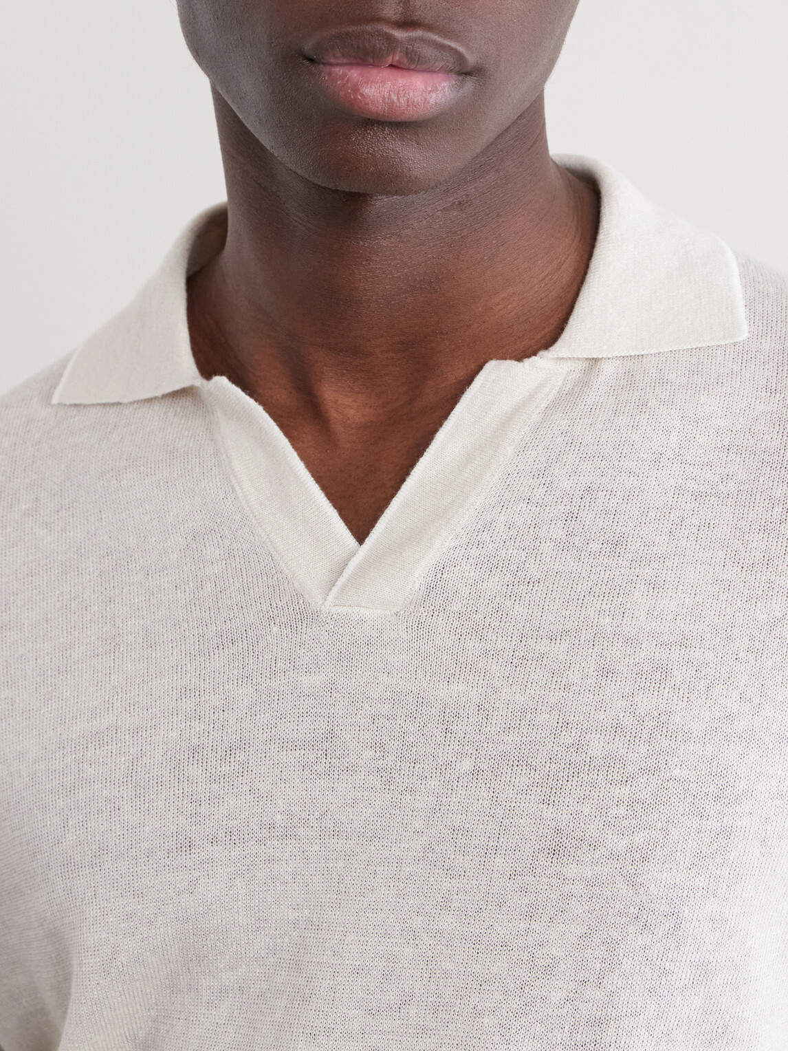 FEDELI - Delta Linen and Cotton-Blend Polo Shirt - Neutrals