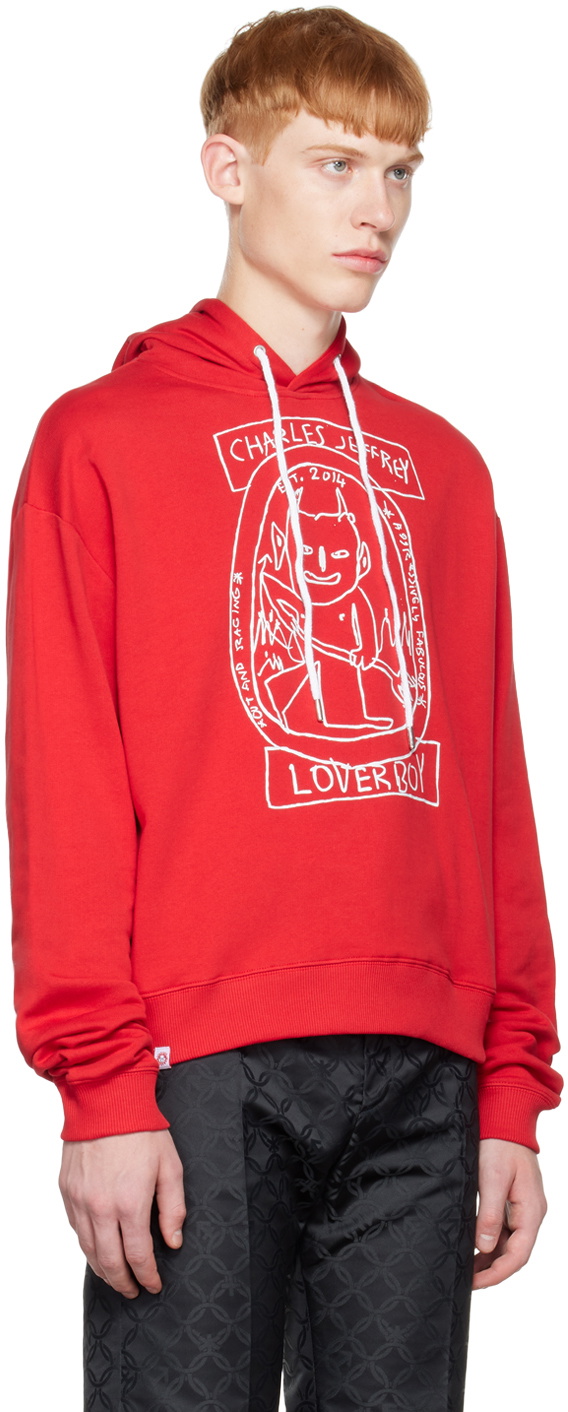 Charles Jeffrey Loverboy Red Lost Boys Hoodie Charles Jeffrey Loverboy