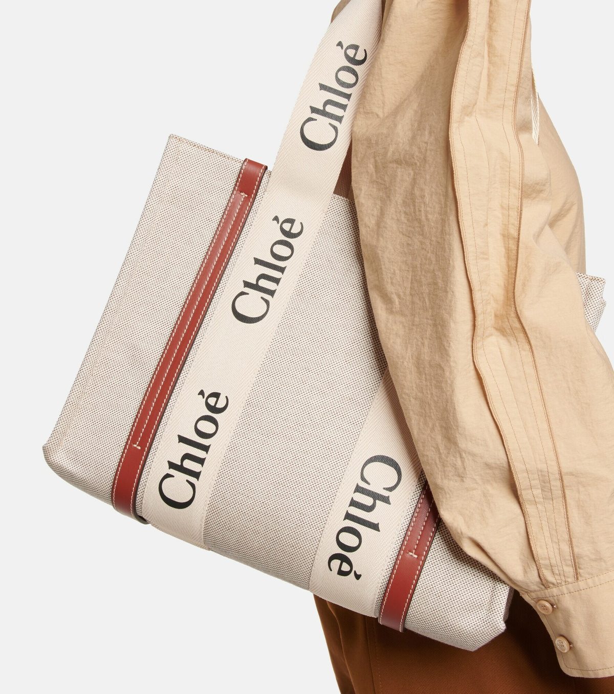 Chloe - Woody Medium canvas tote