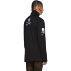 mastermind WORLD Black Embroidered Turtleneck