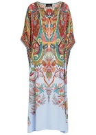Etro Printed Crepe Midi Beach Dress Multicoloured