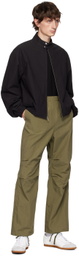 John Elliott Black Cotton Harrington Jacket