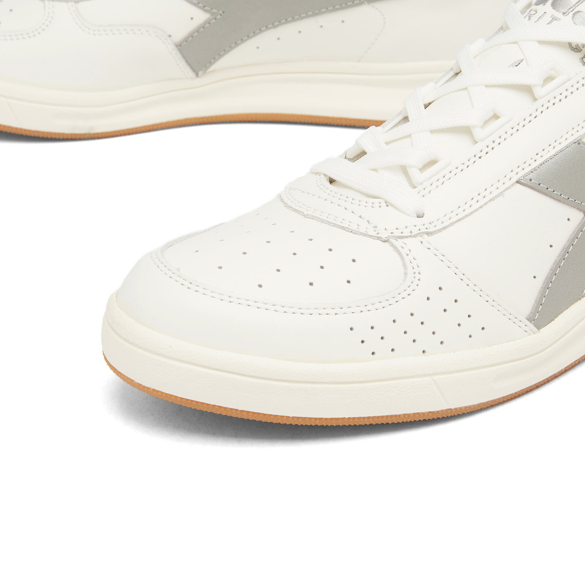 Diadora B.Elite '84 Sneaker in White/Silver