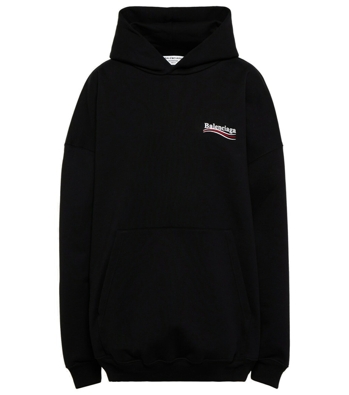 Photo: Balenciaga - Logo oversized cotton hoodie