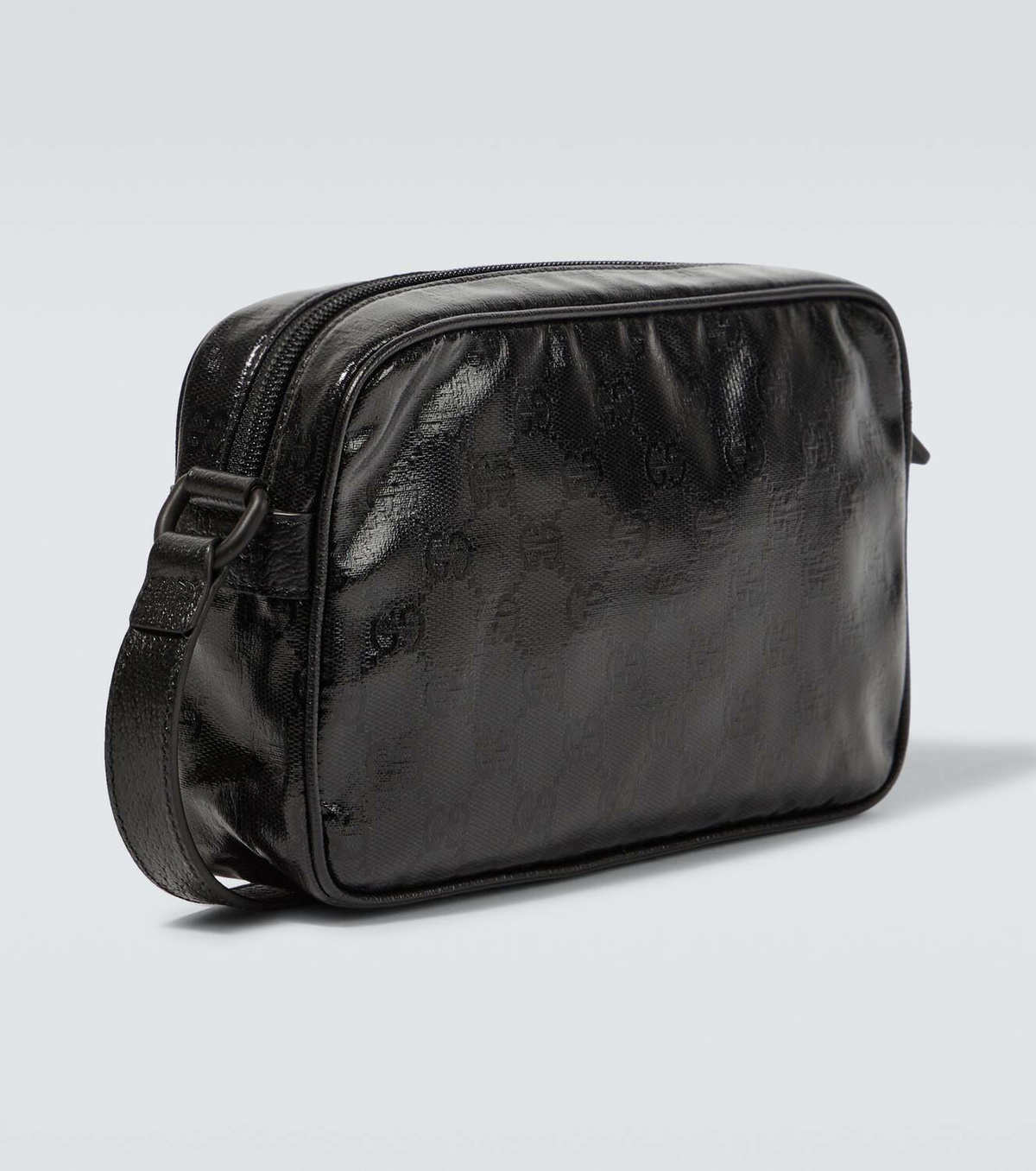 GUCCI クリスタルミニボストンバッグ GG柄 ブラック Gucci GG Crystal Mini crossbody bag Gucci