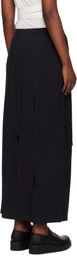 Y-3 Black Slit Maxi Skirt