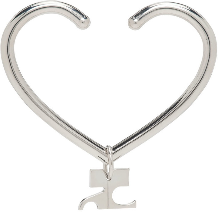 Photo: Courrèges Silver Heart Logo Ear Cuff