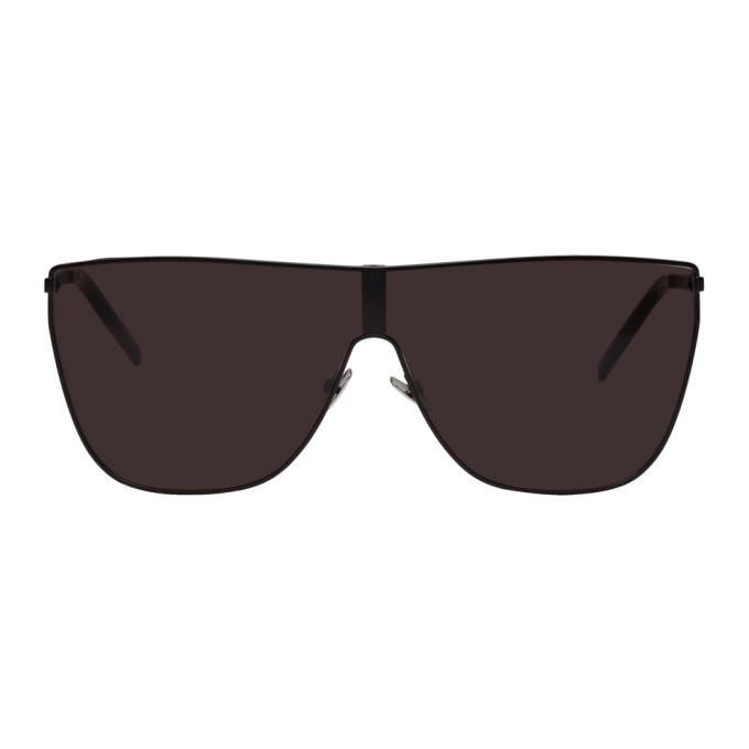 Photo: Saint Laurent Black SL 1 Mask Sunglasses
