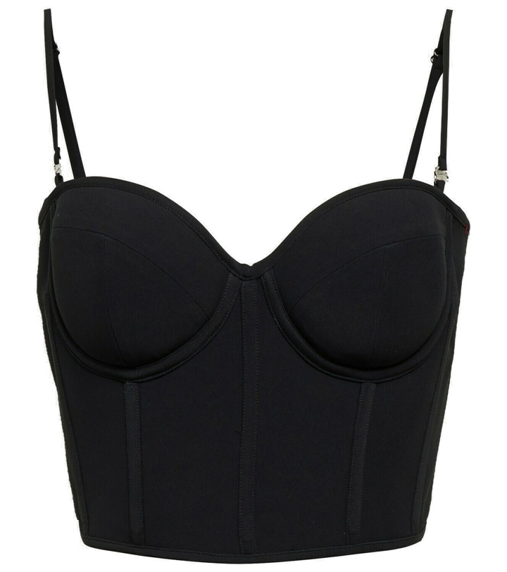 Photo: Alexander McQueen - Crêpe corset bralette