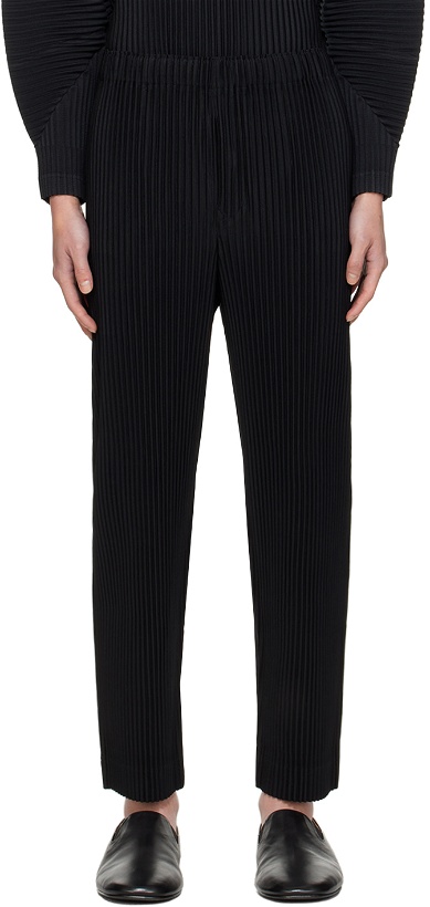 Photo: HOMME PLISSÉ ISSEY MIYAKE Black Monthly Color January Trousers