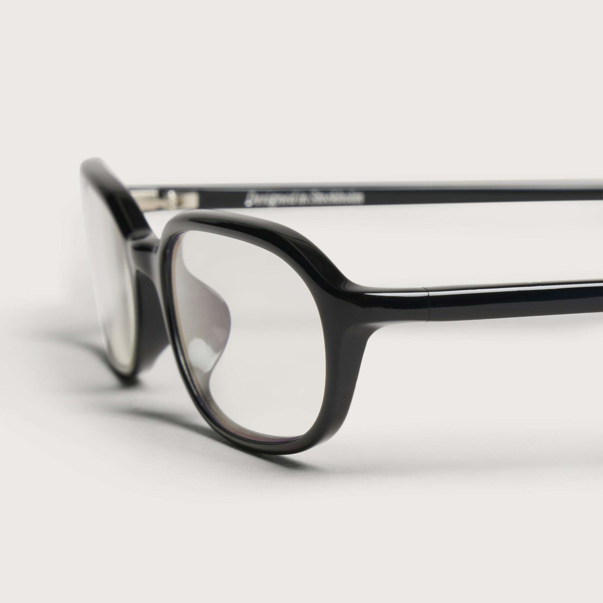 CHIMI Edith Optic Blue Block Glasses in Black/Clear Blue Block