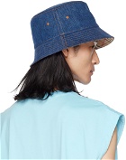 Burberry Blue Denim Bucket Hat