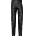 Dolce & Gabbana - Slim-Fit Silk-Jacquard Trousers - Men - Black