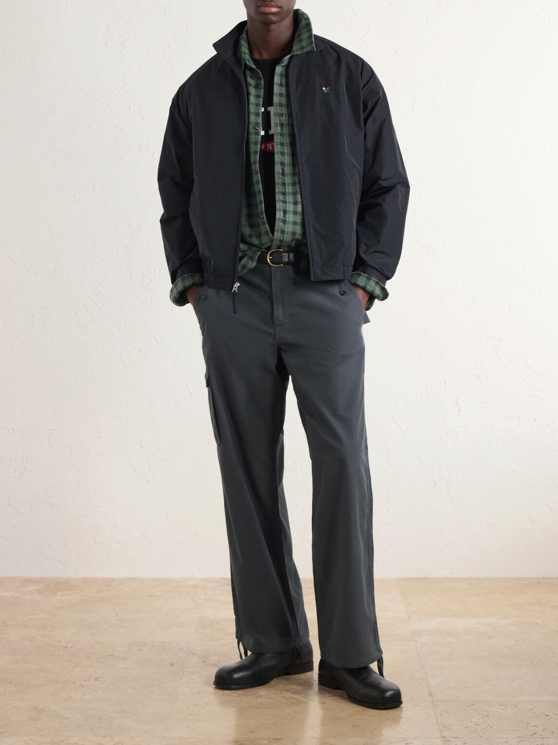 Aimé Leon Dore - Embroidered Shell Jacket - Black