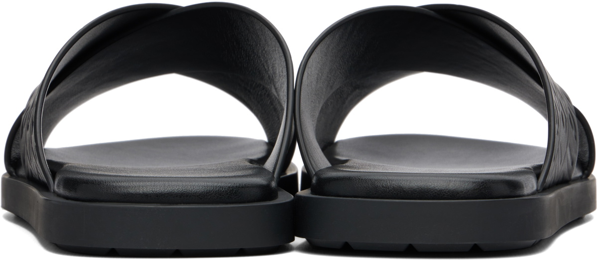 Ferragamo Black Ferragamo Monogram Sandals