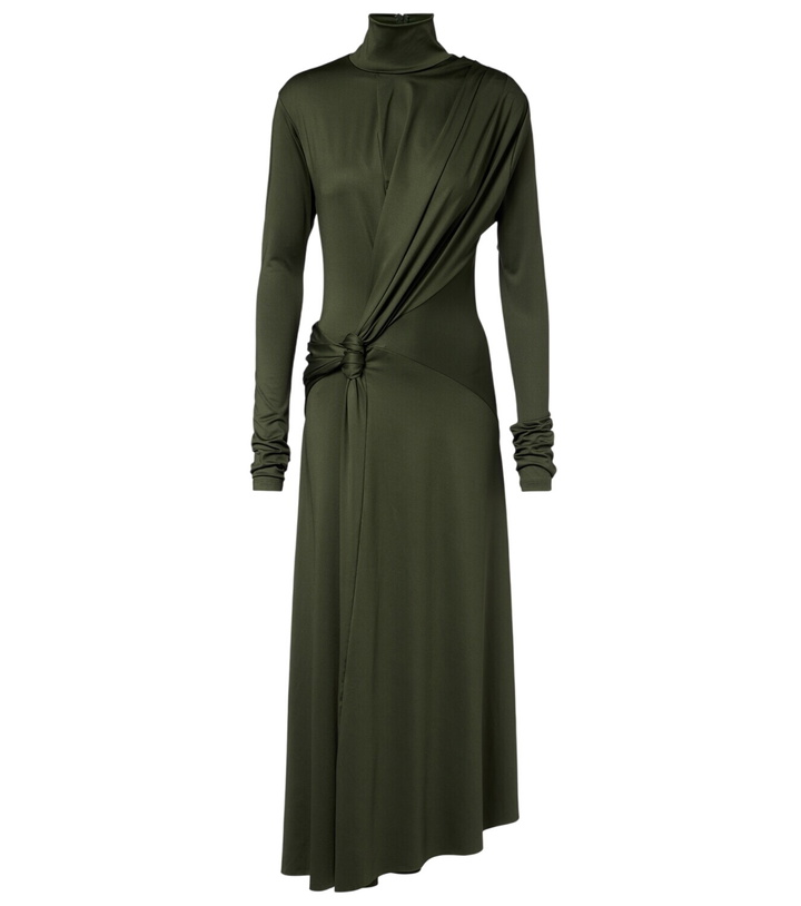 knee length dresses for ladies Gathered Waist Midi Dress - Frost
