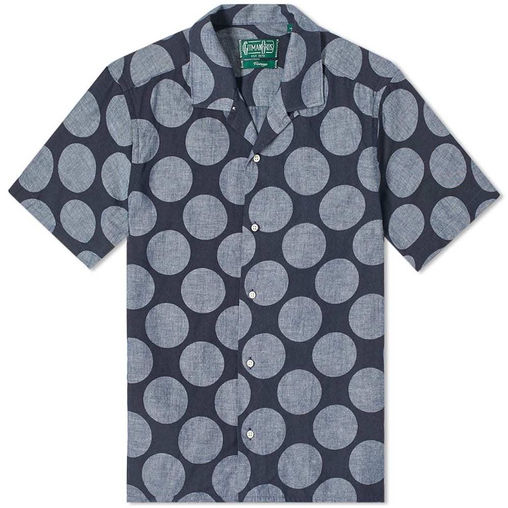 Photo: Gitman Vintage Short Sleeve Camp Collar Dot Shirt