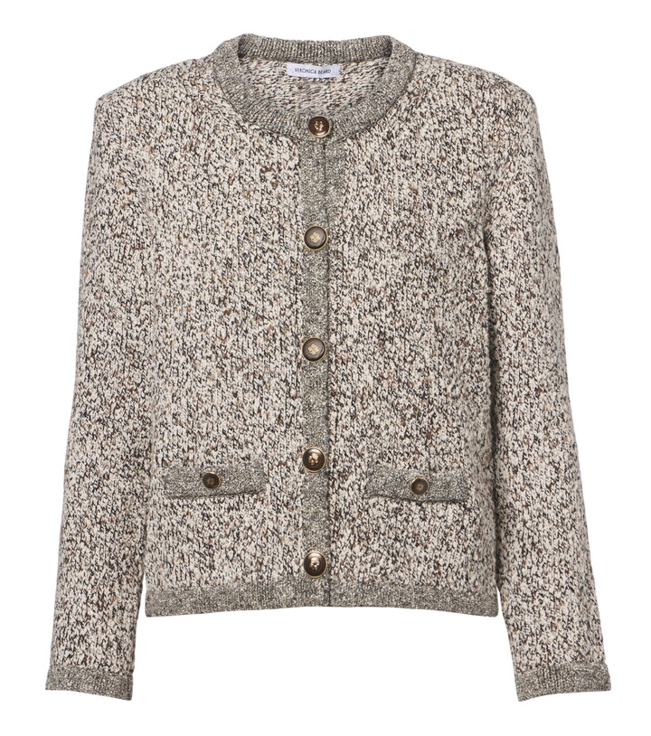 Photo: Veronica Beard Rexton knitted cotton-blend cardigan