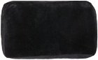 Psychworld SSENSE Exclusive Black & Green Plush Logo Pillow
