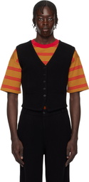 Guest in Residence Black Tailored Vest