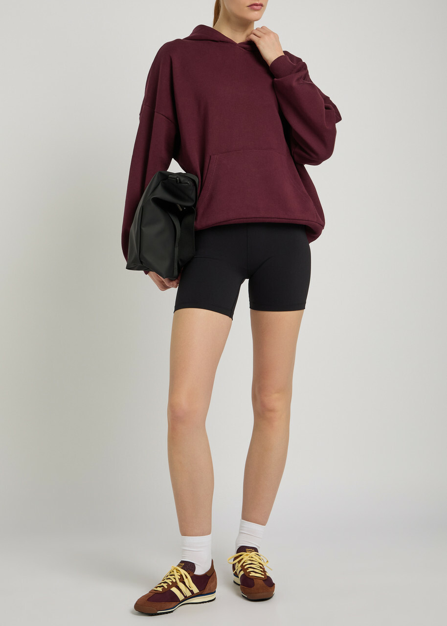 Tala Girlfriend Hooded Cotton-blend Sweatshirt Burgundy